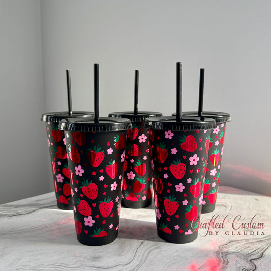 berry licious 24oz plastic cold cup