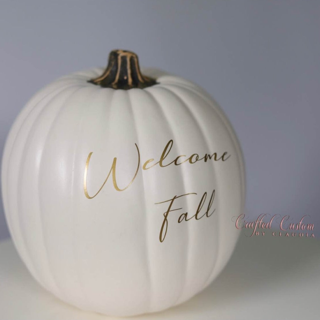 White Decor Pumpkin