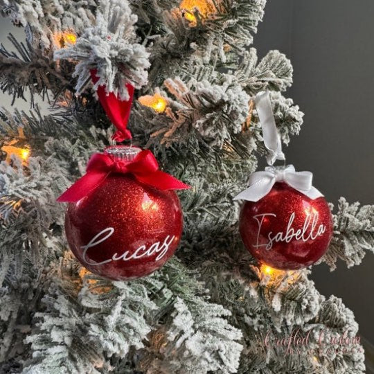 Red Glitter Ornament