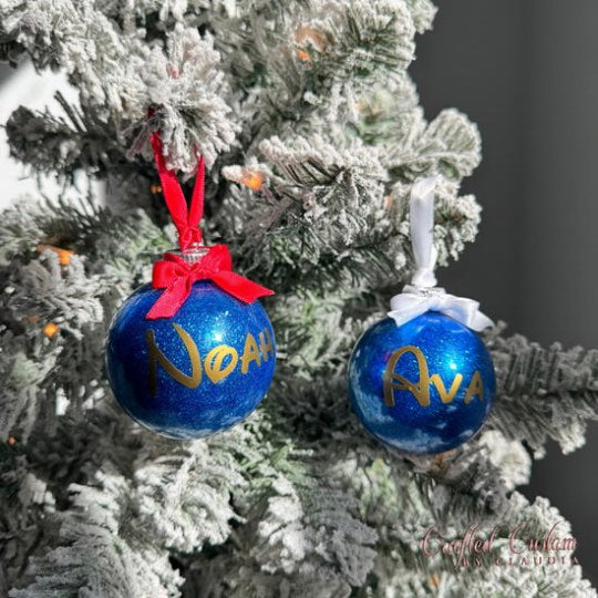 Blue Glitter Ornament- NextGenZone