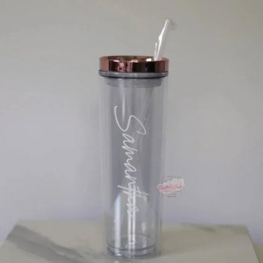 Rose Gold Skinny Tumbler