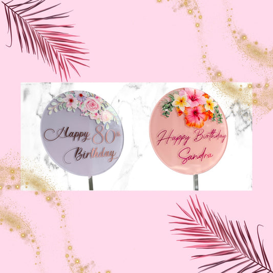 Custom Acrylic Cake Toppers